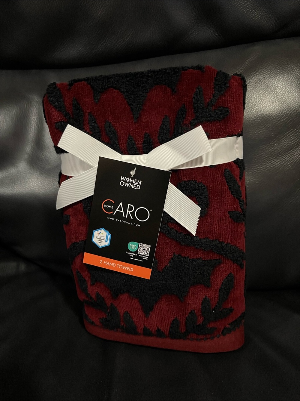 CARO HOME Halloween Skull Hand Towels, Set of 2